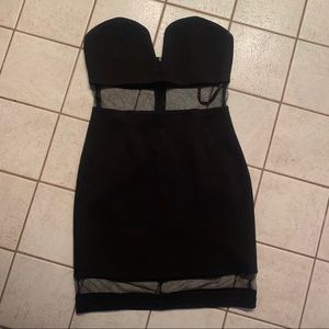 Black Tobi Mesh BodyCon Dress Sz Small